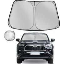 Priekinio stiklo skydelis, tinkamas 2020–2023 m. sulankstomas dangtelis nuo saulės, skirtas Toyota Highlander Tinka automobilio priekinio lango bloko UV ir šildomam automobilio salonui for 2010-2023 Toyota 4Run