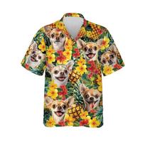 Madingi rotveilerių grafikos paplūdimio marškiniai Havajų gyvūnų šunų marškiniai vyrams naminiams bigliams trumpomis rankovėmis auksaspalvių retriverių palaidinės viršūnės S