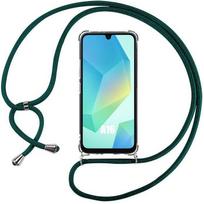 Case for Samsung Galaxy A16 5G/4G, Reinforced Protection with Night Green Lanyard - BOOLING® skaidri