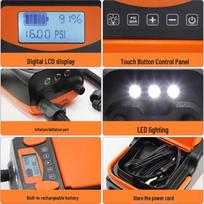 High-Pressure 12V Electric Air Pump with Rechargeable 6000mAh Lithium Battery for Paddleboards
