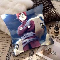Gaara N-Naruto Anime Pillow Case Square Pillow Bedroom Sofa Leisure Comfort Cushion Car Living Room Home Decoration 16x16Inch