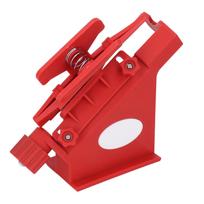 Adjustable Fletching Jig ABS Magnetic Straight Helix Fletching Jig with Clamps for Archery Arrow Red raudona