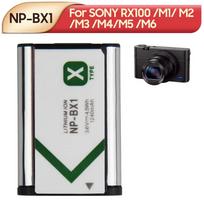 Įkraunama ličio baterija SONY M6 M3 M5 M2 M4 M1RX1 RX1R HX90 WX350 WX300 HX90 HX400 NP-BX1 kamerai 1240mAh