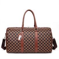 Unisex Plaid Travel & Gym Duffel Bag