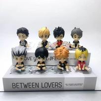 10CM Haikyuu Anime Nishinoya Yuu Hinata Shouyou Figure Suit Animation Model Toys Gifts Collection Decoration Ornaments PVC No box beige