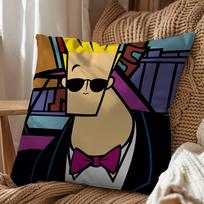 regentstyle šukuosena Johnny Bravo pagalvės užvalkalas svetainės sofos pagalvės užvalkalas miegamojo kambario lovos pagalvės užvalkalas namų dekoracija 45x45 cm