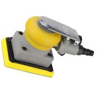 Pramoninis 75x100mm kvadratinis oro šlifuoklis, poliravimo įrankis su ergonomiška rankena, skirtas lygioms poliravimo darbams, automobilių remontui 1 yellow
