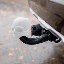 Kaukolės dizaino priekabos kablys dangtelis Automobilio apdaila Priekabos rutulinės galvutės dangtelis Minkštos gumos apsauga 50mm 1