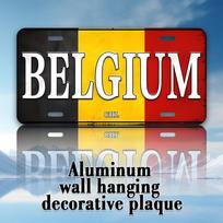 Belgijos numerio plokštės dizainas   Aliuminio sienos dekoras Rūdyto metalo ženklas namams, garažui, kavinei, barui, restoranui Senovinis Dut 15x30cm(5.9x7.8inch)