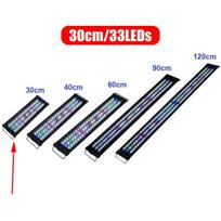 30-40cm LED Aquarium Light Multi-Color EU Plug Full Spectrum Super Slim Fish Tank Aquatic Plant Marine Grow Lighting Lamp EU Plug