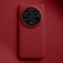Melkco magnetinis įkrovimo karvės odos dėklas skirtas Xiaomi 15 Ultra Mi 15 Pro aukščiausios klasės mobiliojo telefono dėklas su apsauga kameros objektyvui For Xiaomi15 raudona
