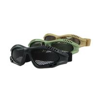Smūgiams atsparūs metalinio tinklelio 0 tipo žaidimų akiniai Green