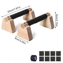 1 Pair Wooden Push Up Bar, For Home Workout Parallettes Bars,Push-up Stand Exercise Equipment Handstand Blocks for Men and 2027