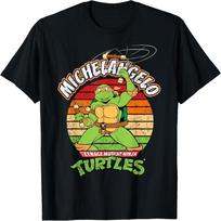 Mademark x Teenage Mutant Ninja Turtles - Teenage Mutant Ninja Turtles Michelangelo Ready For Action T-Shirt S juoda