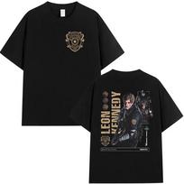 Leon Kennedy Resident Evil Game Player T Shirt Men's Vintage High Quality Fashion Summer Tops 100_ Cotton Tshirts Streetwear ... S įvairiaspalvis