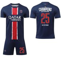 2024-25 Paris Saint-Germain (PSG) Čempionų lygos leidimas #14 Duhail #10 Dembélé Futbolo marškinėliai M