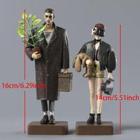 Profesionalūs Leon & Mathilda PVC figūrėlės kolekcinis modelis žaislas 2 vnt. pakuotė