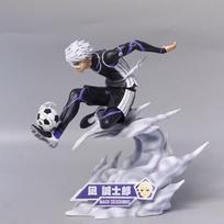 Action Blue Football 21CM Lock Figures Nagi Seishiro Anime Figure Figurine Pvc Model Collection Room Statue Doll without box
