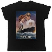 MNSWR Titanic Movie Poster T-Shirt Designer Unisex Fashion S juoda