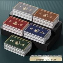 Mahjong Poker Chip Set 5 spalvos/2 spalvos