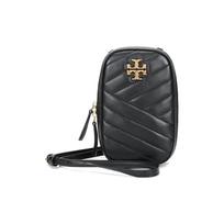 Tory Burch Kira Logo Lambskin Shoulder Crossbody Phone Bag Small Women Bags Black 73515-001 Basic Set (Bag+Dust Bag)