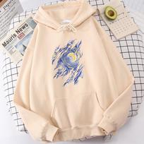 Vincent Van Gogh Starry Night Pianting Hoodies Men Gorgeous Street Sweatshirt Casual Graphic Clothes Funny Loose Hoodie S