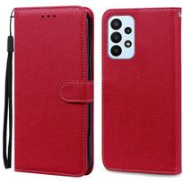 A23 Case For Samsung Galaxy A23 Case 2022 Luxury Leather Wallet Flip Case For Samsung A23 A 23 GalaxyA23 Cover Fundas Bumper For Samsung A23 tamsiai raudona spalva