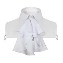 Unisex Steampunk Kolonijinis Jabot Kaklaraištis Viktorietiškas Ruffles Kaklo Apykaklė Nuimamas Netikras Apykaklė Cosplay Kostiumo Aksesuarai A