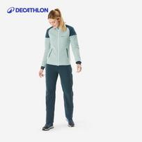 Decathlon SH500 Women's Mountain Hiking Fleece Jacket L žalia