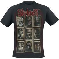 Slipknot Unisex Adult New Masks T-Shirt S juoda