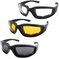 3 Pair Motorcycle Riding Glasses Padding Goggles Uv Protection Dustproof Windproof Motorcycle Sunglasses For Outdoor Actives