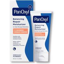 PanOxyl Balansuojantis Atstatomasis Drėkiklis su 4% Niacinamidu 85g | Naktinis Drėkinamasis Veido Drėkiklis|Jautri Spuogams & Sausa Oda|Riebalų Kontrolė|Nekomedogeninis