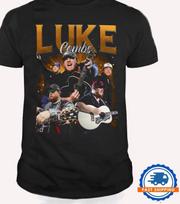 NEW Luke Combs 100% Cotton T-shirt Mens Tees Top NEW Unisex S-5Xl BLACK 2F573 S