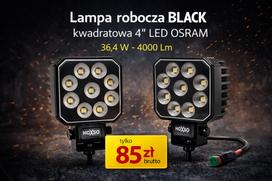 Darbinė lempa 4” LED Osram 36W Hoxso Juoda Tvirtas Traktorius Ekskavatorius