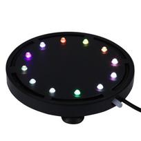 ES / JAV kištukinis akvariumas, spalvingas panardinamas, sukamas akrilo 12 LED šviesos burbulas 10.5cm US Plug