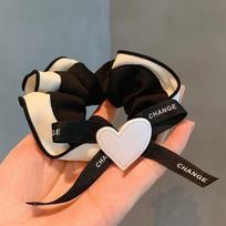 Korean Style Hair Rope Elegant Solid Color Hair Ring Letter Elastic Rubber Band Fashion Simple Hair Accessories Elastic HairBand