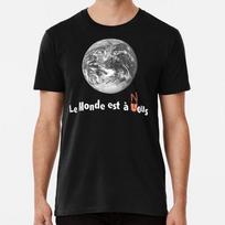 Le Monde Est A Nous the Hate S iki 5XL Pagaminta JAV Marškinėliai S
