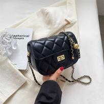 High-end small bag women's new trendy fashion shoulder bag texture diamond chain messenger bag juoda