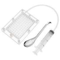Caviar Maker Box Spherification Dropper Molecular Gastronomy Kit 96-Hole Roe Sauce Dispenser Strainer Tools with Spoon & Syringe balta