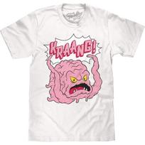 Tee Luv Men's Teenage Mutant Ninja Turtles Kraang Cartoon Character T-Shirt S balta