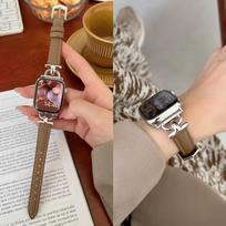 leather loop  Strap For Apple Watch band correa Series Ultra 11/10/9/8/7/6/5/4/3/2/1 SE 38mm 40mm 41mm 42mm 44mm 45mm 46mm 49mm 38mm40mm41mm