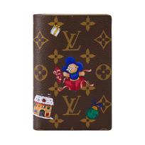 Louis Vuitton Monogram Coated Canvas Passport Holder Women Accessories Brown M15327 Gift Set(Basic Set+Box+Shopping Bag)