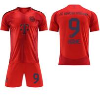 2024-25 Bayern Raudoni namų marškinėliai #9 Kane #25 Müller Futbolo marškinėliai M