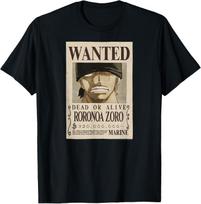 Anime Roronoa Zoro Ieškomas Plakatas Marškinėliai Vyrams Moterims T-shirt Viršus S beige