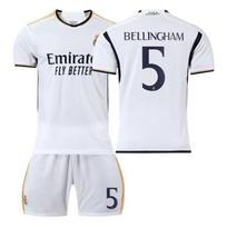 2023-24 Real Madrid namų marškinėliai #9Mbappe #5 Bellingham #7 Vinicius, gerbėjų versija Futbolo marškinėliai XL