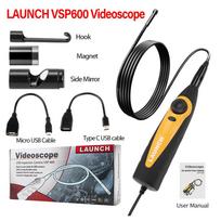 LAUNCH VSP600 Videoscope Camera Endoscope Car Inspection Mirror Flexible IP67 Waterproof 6LED Adjustable for X431 V/PRO3S+/PAD V VSP600 Videoscope