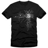 Fashion Design Cyborg Computer Chip Printed T-Shirt Gamer Elektronik Cpu Cotton Short Sleeve O-Neck T Shirt S-3XL S juoda