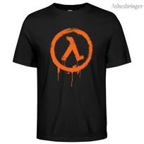 Men's Cotton Crew Neck Half Life Graphic Print T-Shirt Street Casual Style Tops For Men and Women - Men's Summer Cotton Graph... S įvairiaspalvis