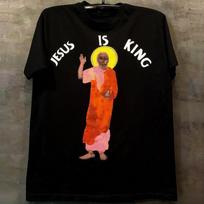 Kanye West Jesus Is King Paprastas baltas marškinėlis Klasikinis kasdienis spaudinys 2026 m. vasara Unisex moterims Street Wear Kasdieniai drabužiai M