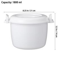 Microwave Rice Cooker Household Micro-Wave Oven Microwaveable Steamer Plastic Pasta Pot Microwaveable Rice Cooker